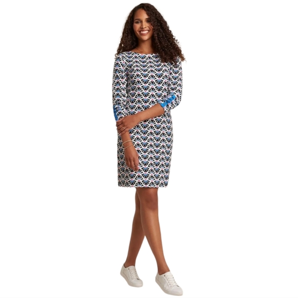 Hatley Dresses & Skirts - Hatley Zoe Sheath Dress Shell Fans Preppy Print 100% Cotton XL
